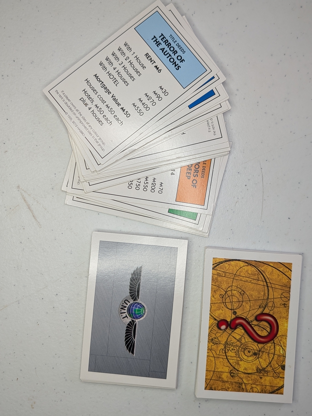 Doctor Who Monopoly 50th Anniversary Collector's Edition Replacement Parts Lot